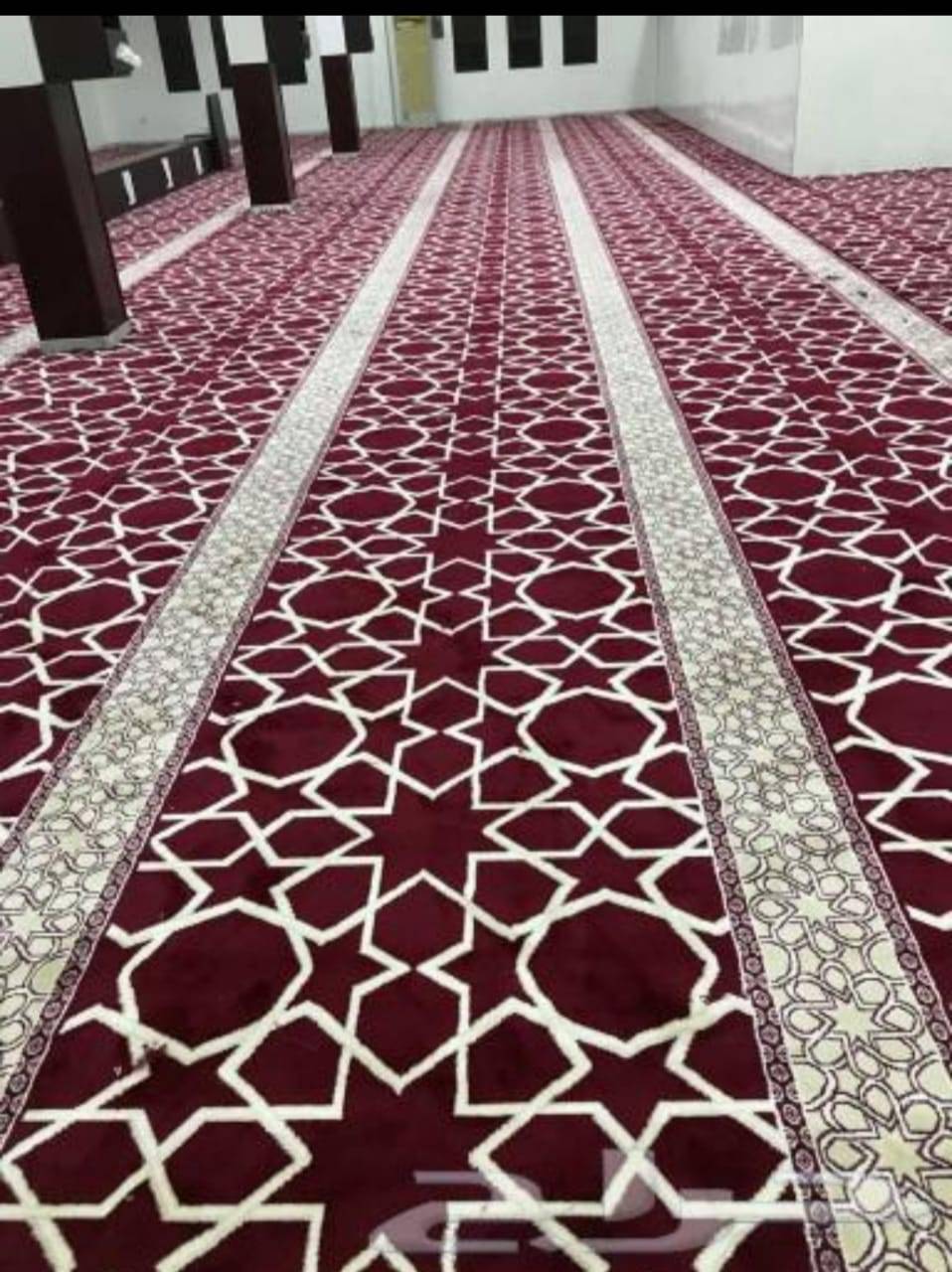 سجاد وموكت مساجد  تركي ووطني وامارتي جميع انواع المفروشات 